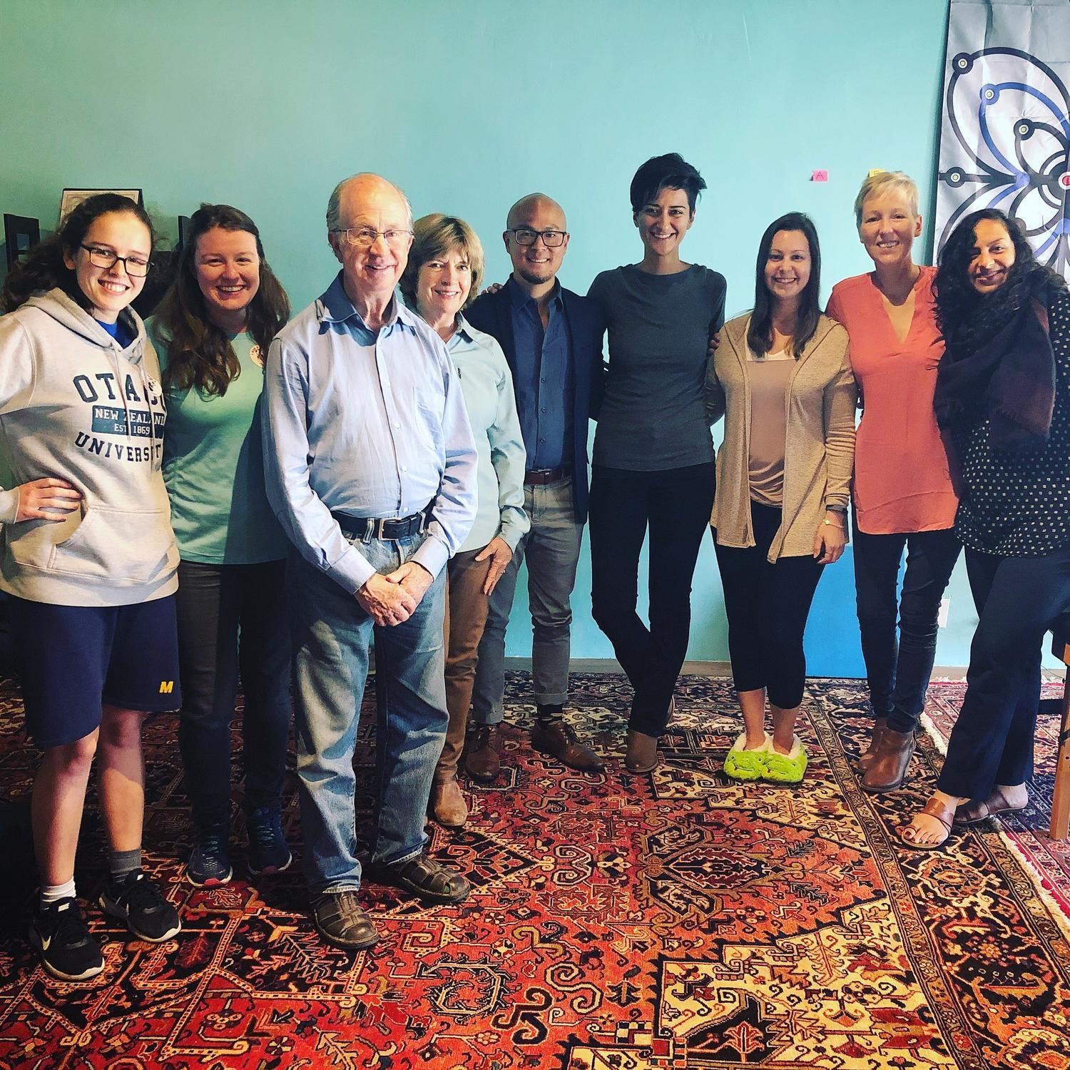 Group of people in recovery center