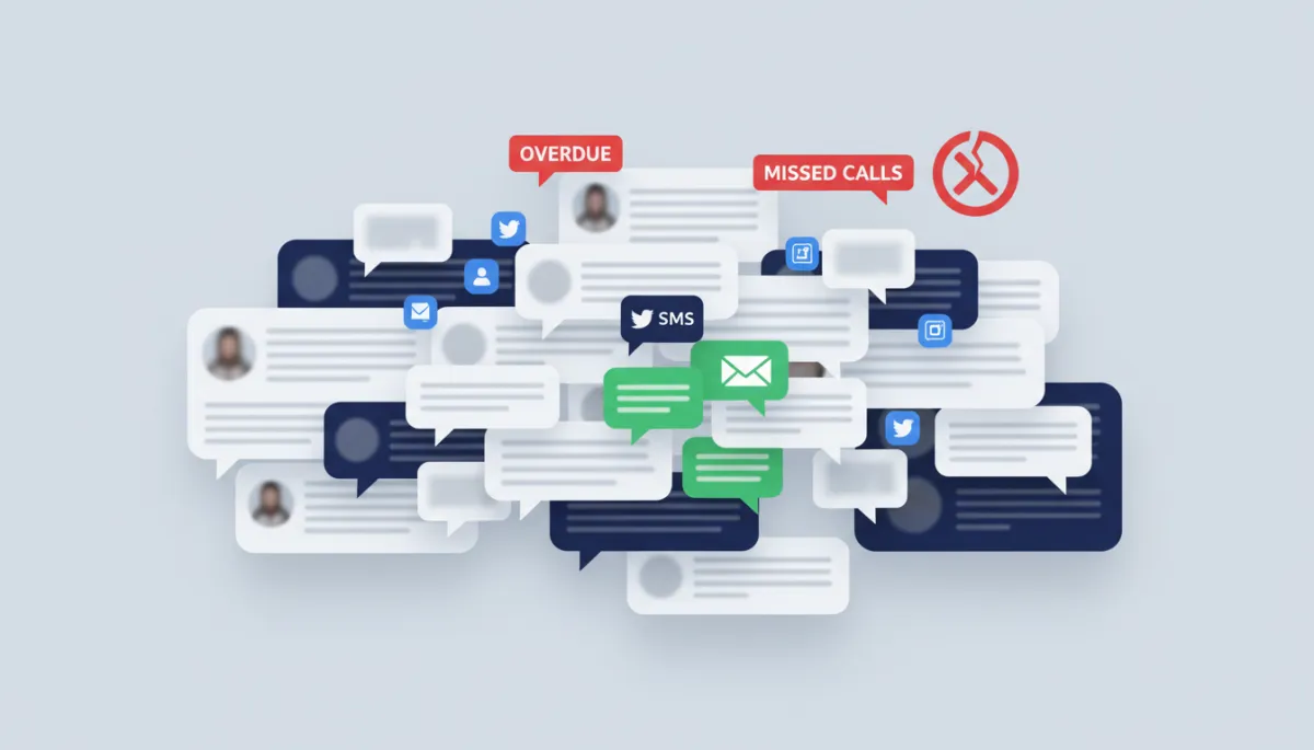 Missed lead notifications and slow response mockup