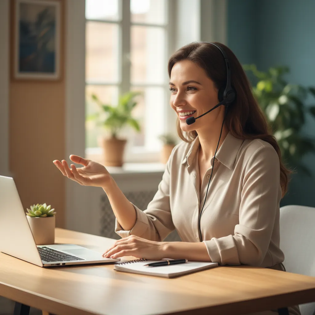 Support person helping Soul Summit attendees.