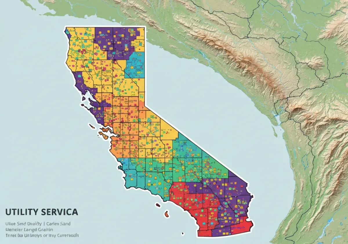 California utility coverage map