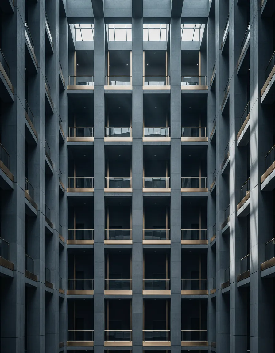 High-contrast architectural detail conveying institutional strength