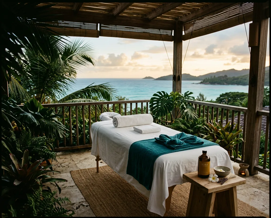 In-villa massage and private wellness treatment setup