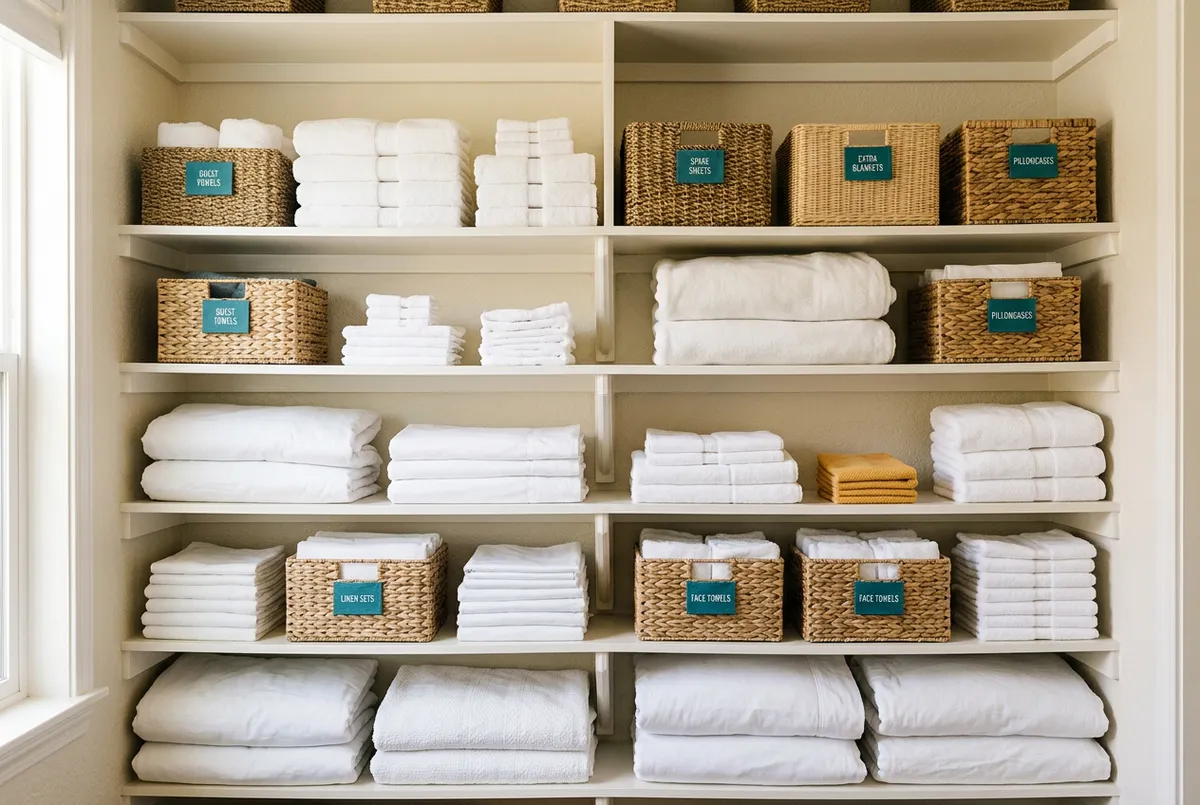 Luxury residential furnishings and organized linen inventory management