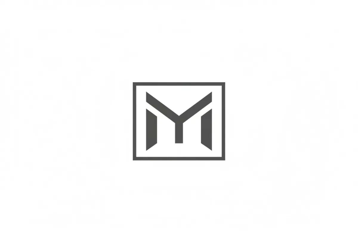 Client logo 1 in grayscale on white background