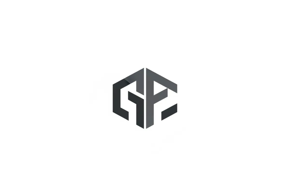 Client logo 3 in grayscale on white background