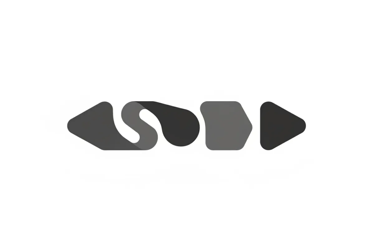 Client logo 5 in grayscale on white background