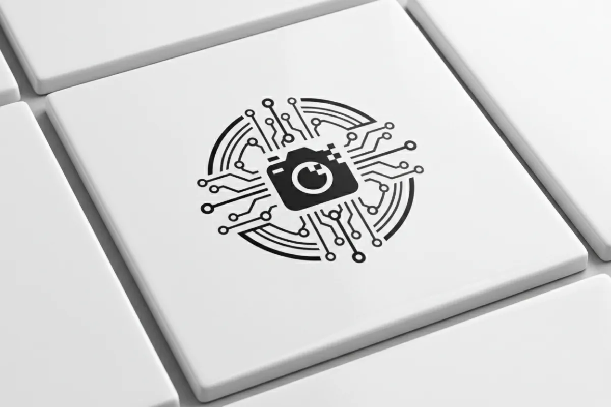Press logo placeholder 3 — technology press logo in monochrome, isolated on white tile for the logos showcase.
