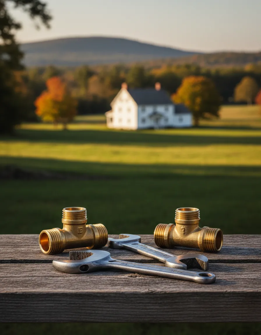 Scenic Vermont landscape with classic architecture, representing Southern Vermont roots