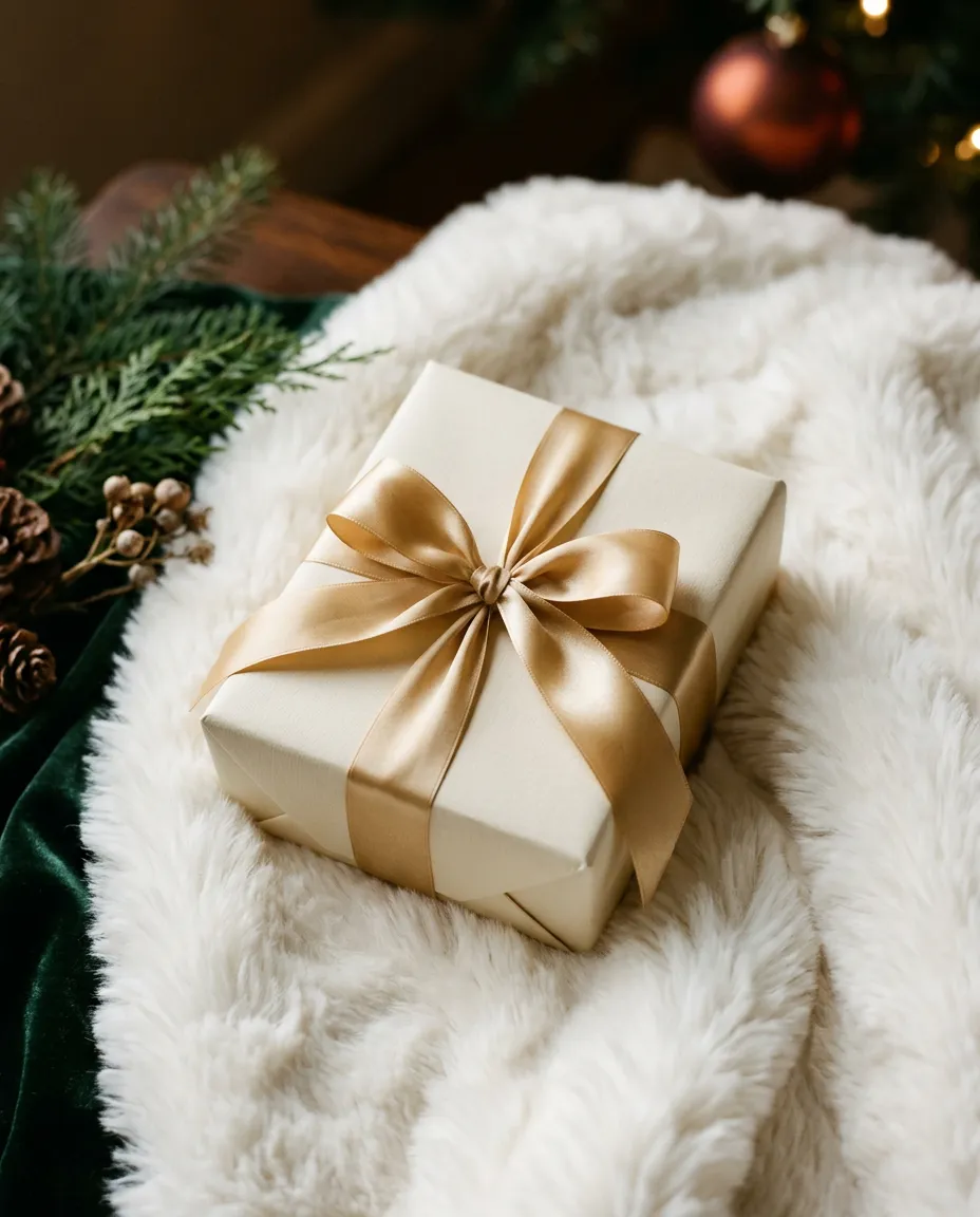 Elegant winter candles and holiday self-care gifts for her