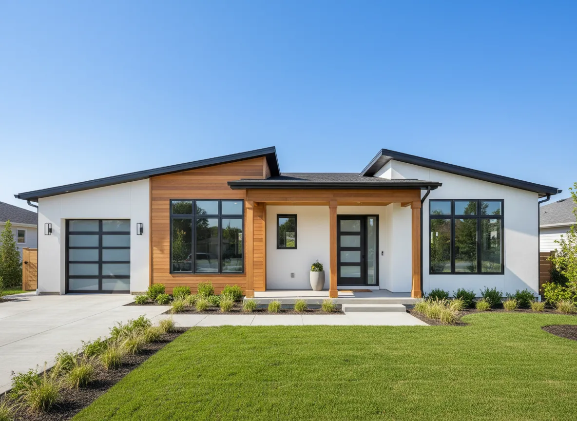 Modern 3-bedroom home exterior