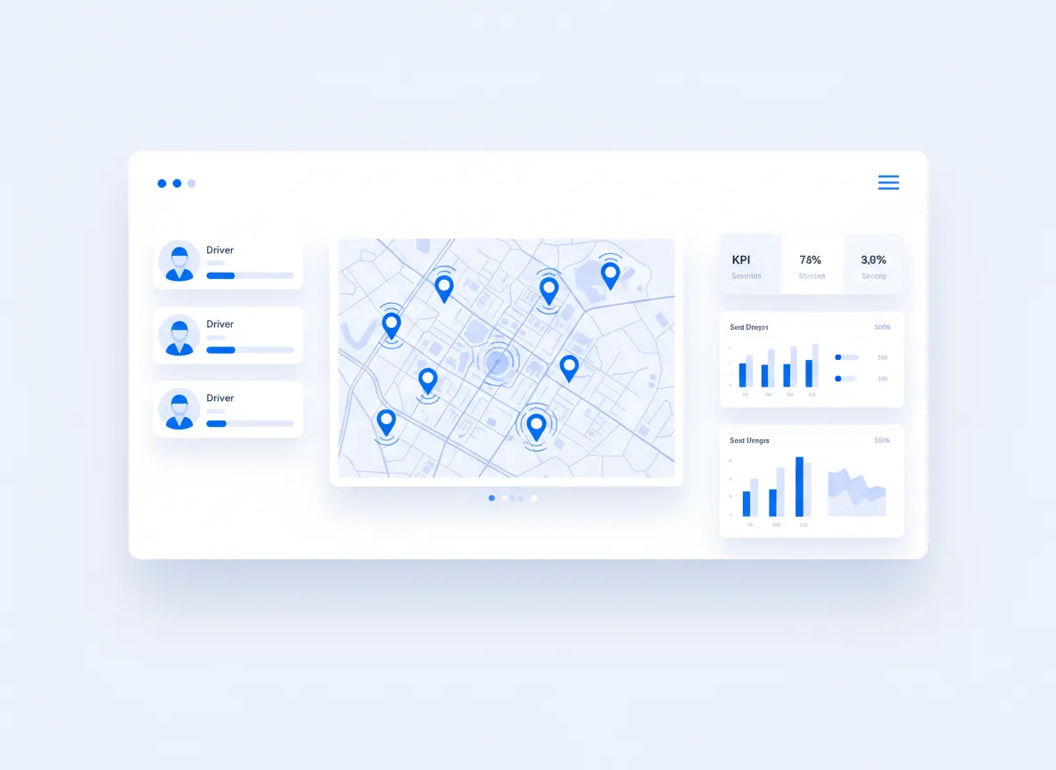 Courier dashboard for business accounts