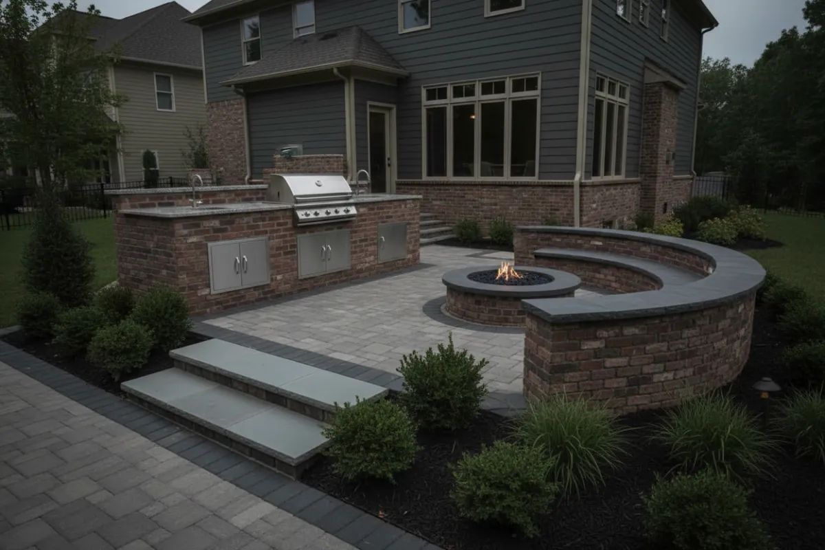 Flynn masonry retaining wall