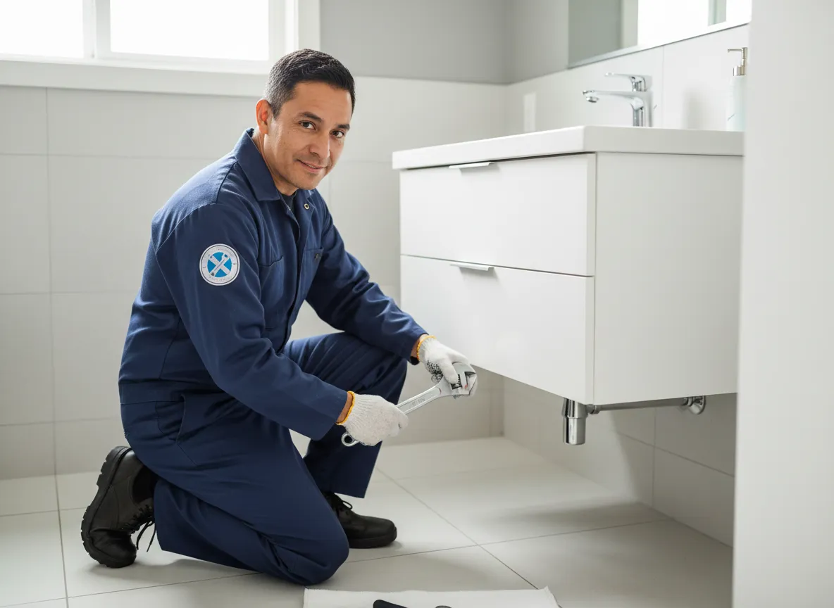 Arturo from Next Level Plumbing Inc working on residential plumbing