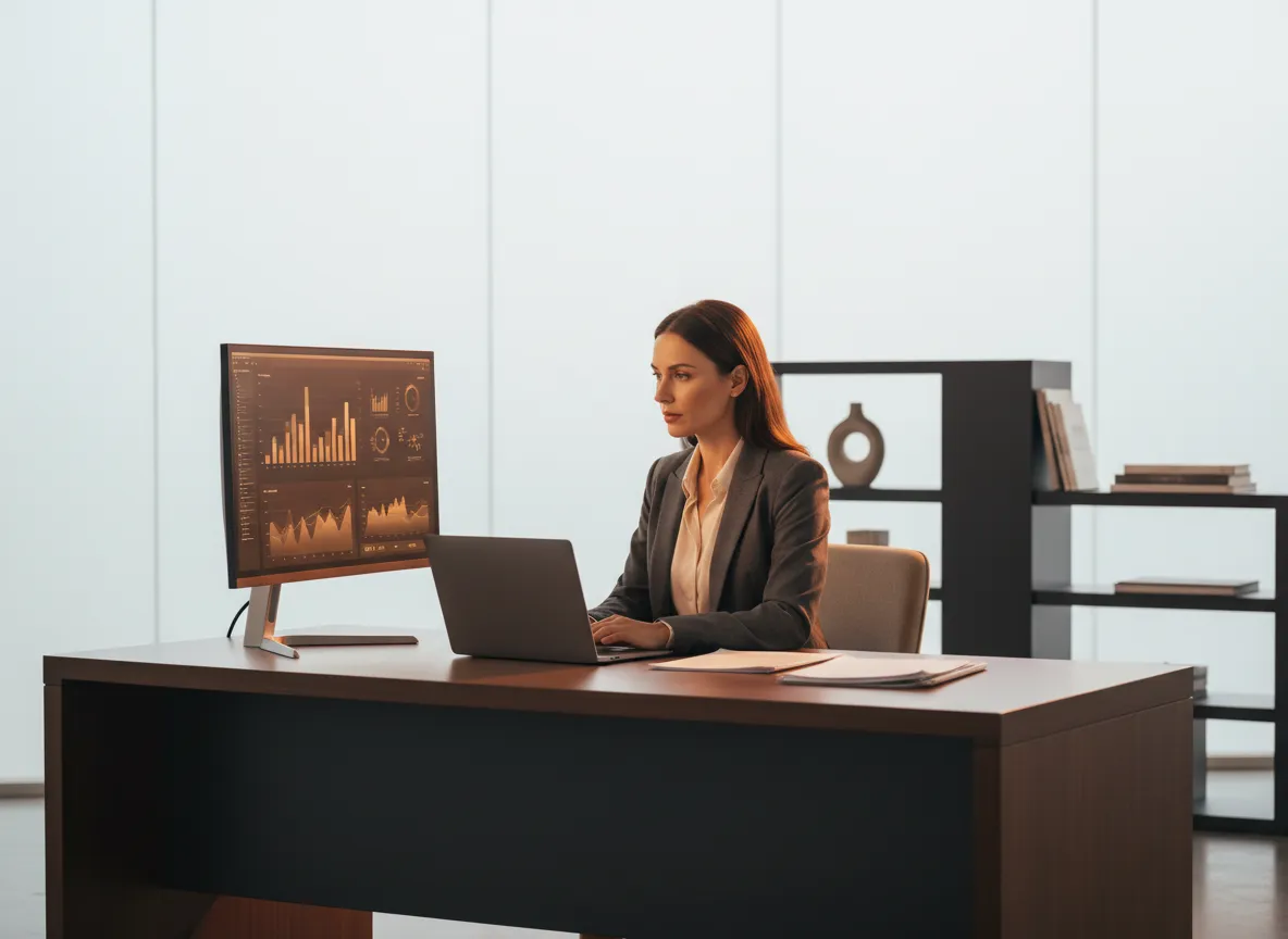 High-key professional setup for accountants