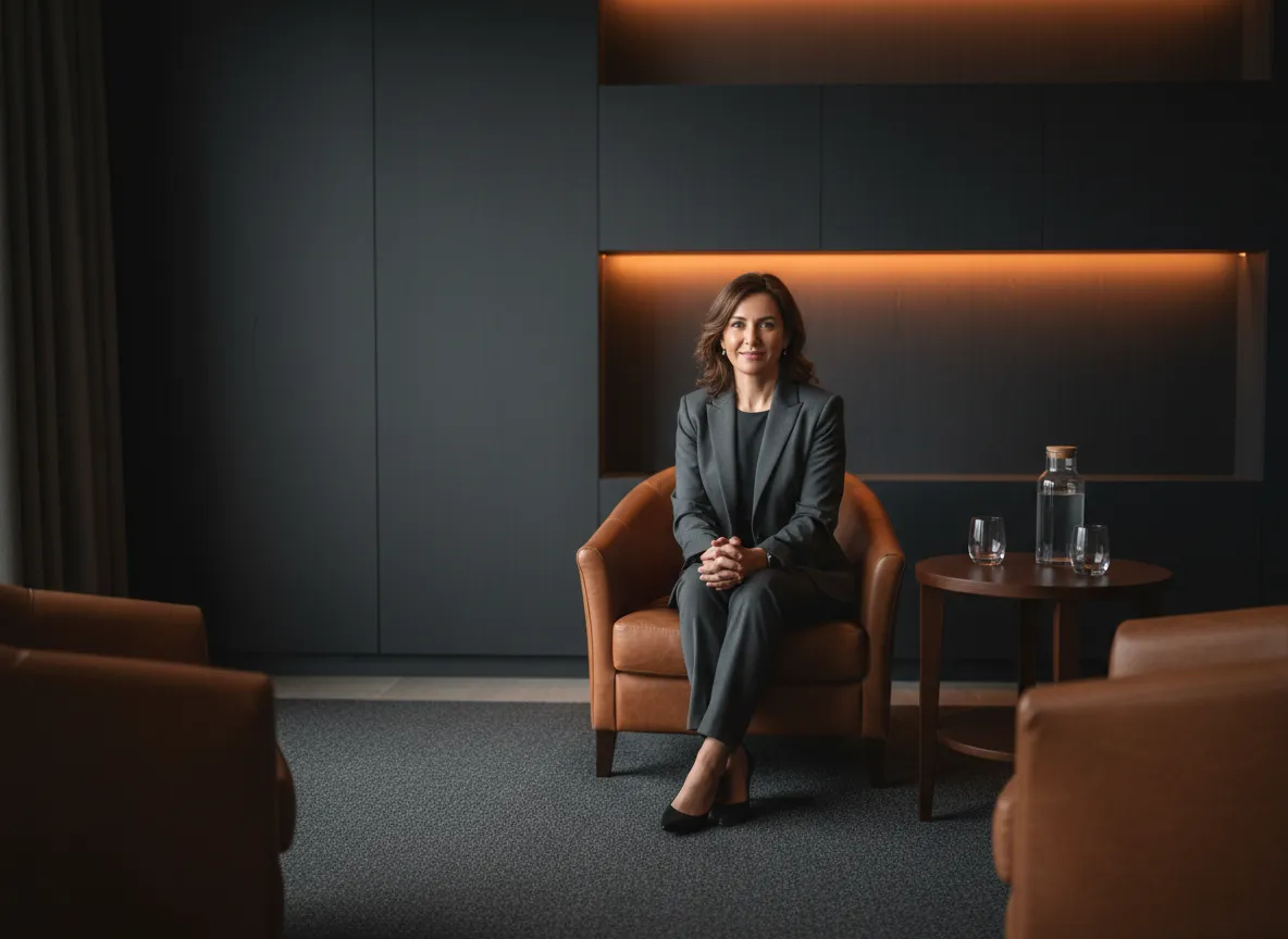 Calm, professional consultation space for psychiatrists