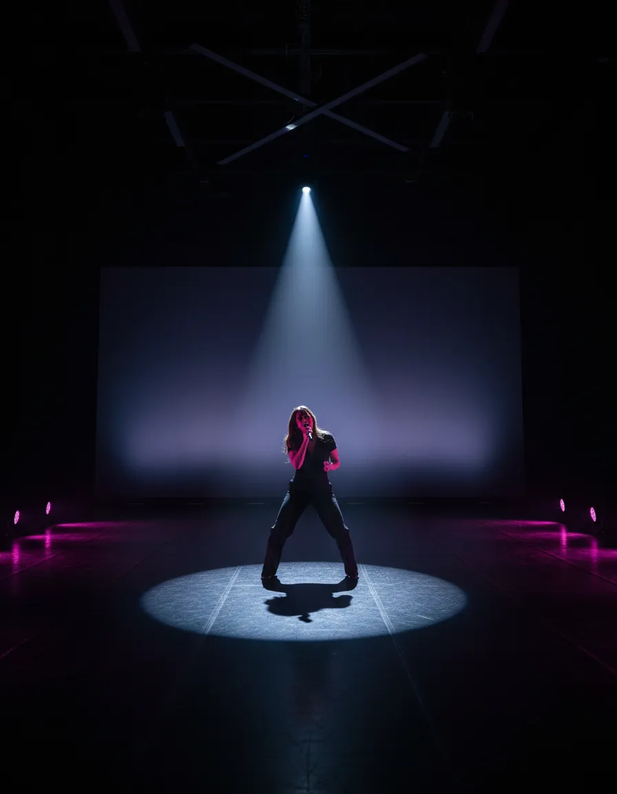 Atmospheric theatrical performance highlighting female voices at HER|Fest UK