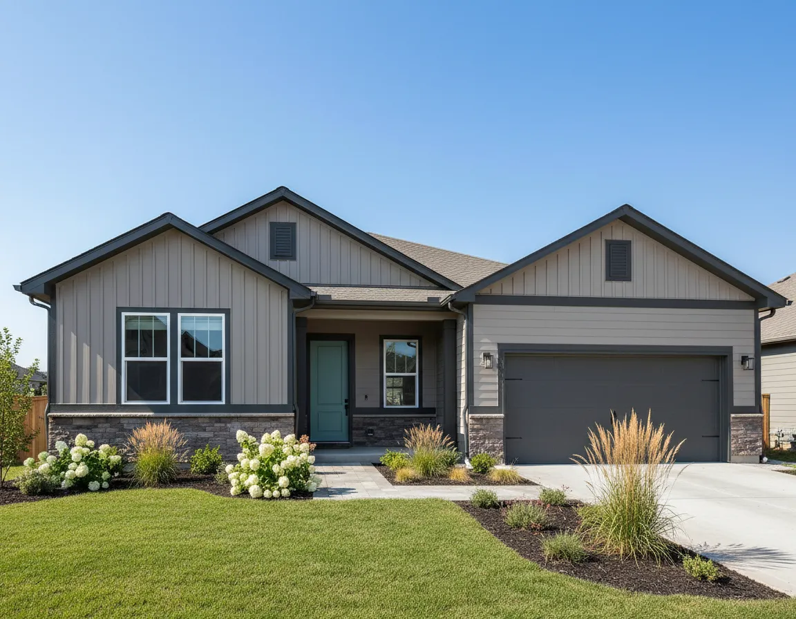 Exterior house repaint with fresh color