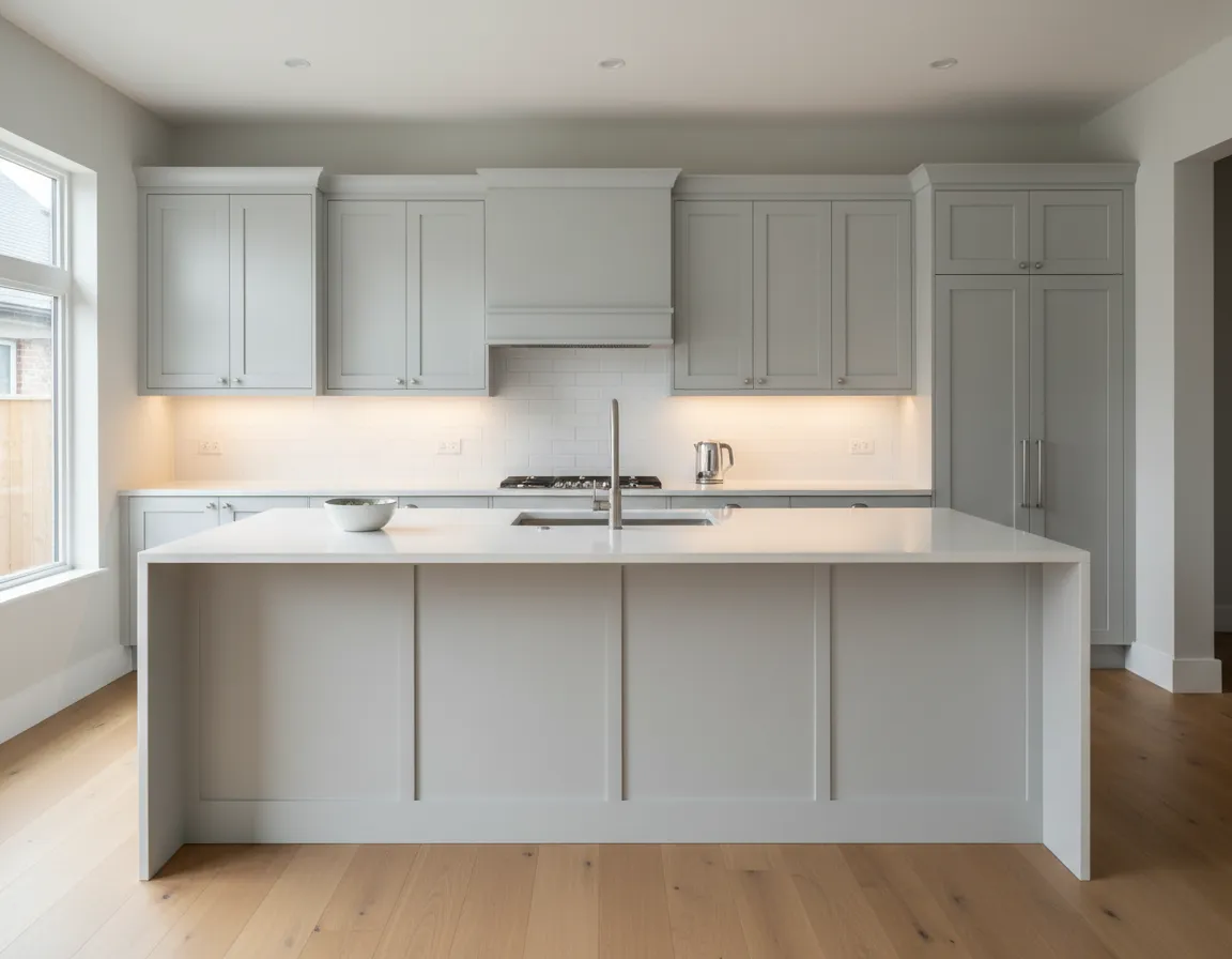 Kitchen cabinet repaint project example