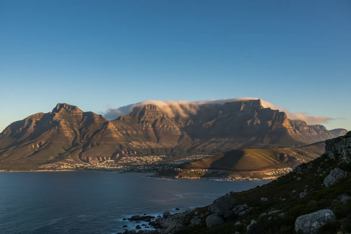 Table Mountain, Cape Town, South Africa — landscape photograph with no people, natural lighting, cropped for 3:2 layout