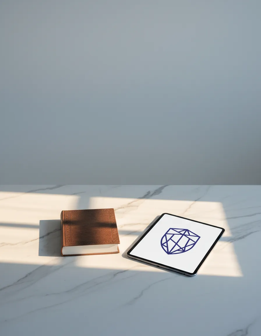 A secure, academic-style visual representing data protection and trust