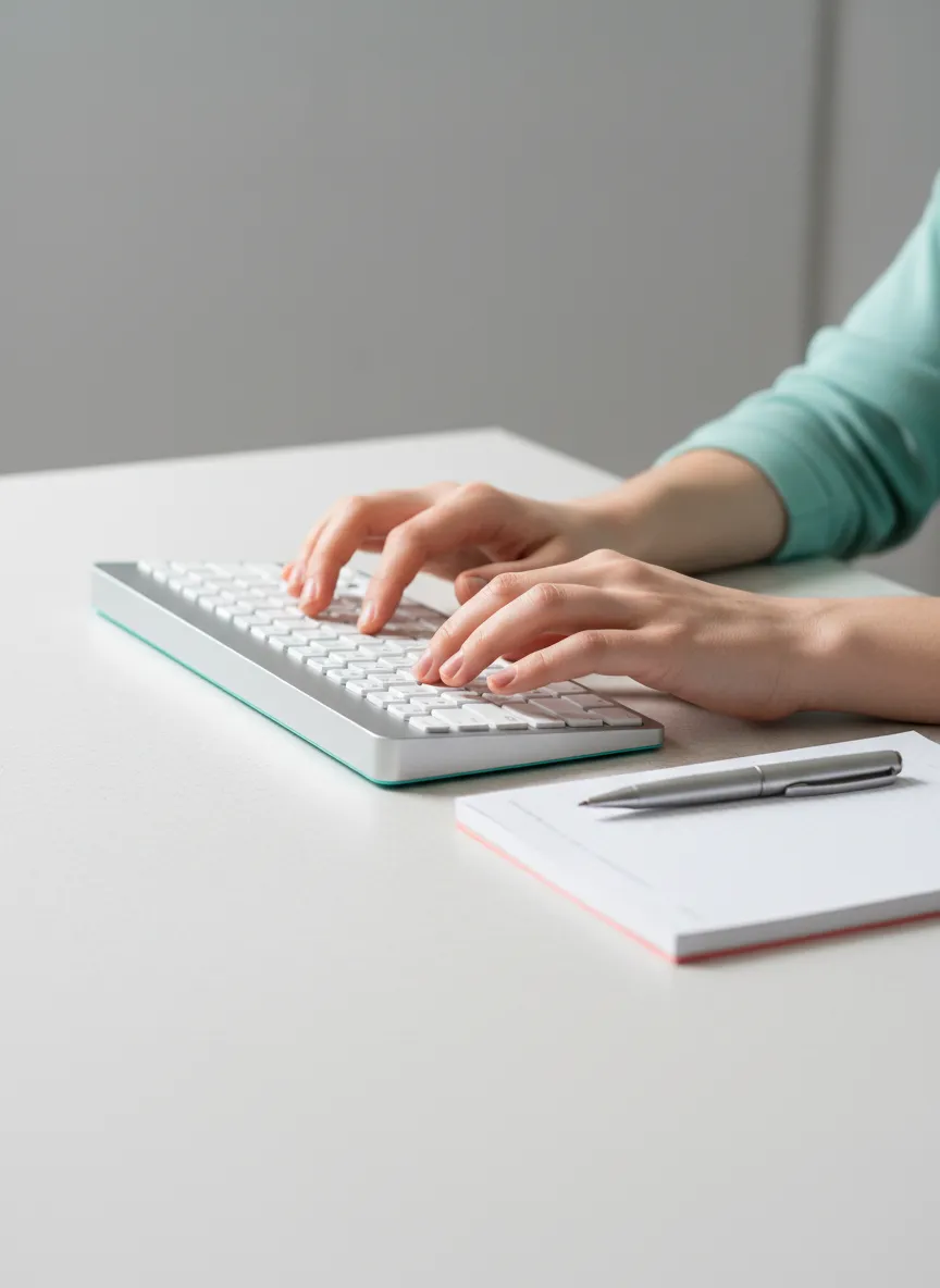 Abstract editorial layout showcasing creative writing process