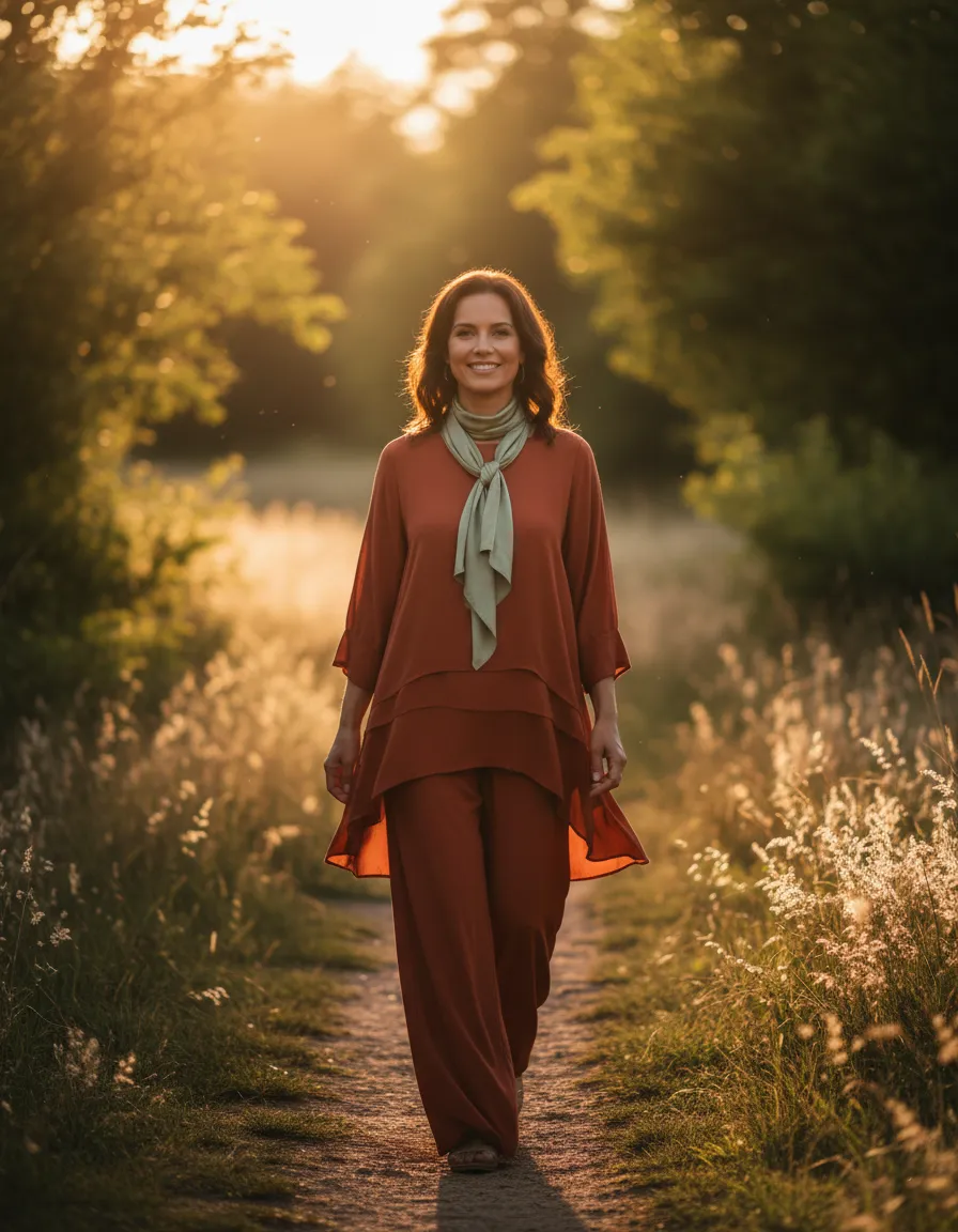 Warm empowering lifestyle portrait