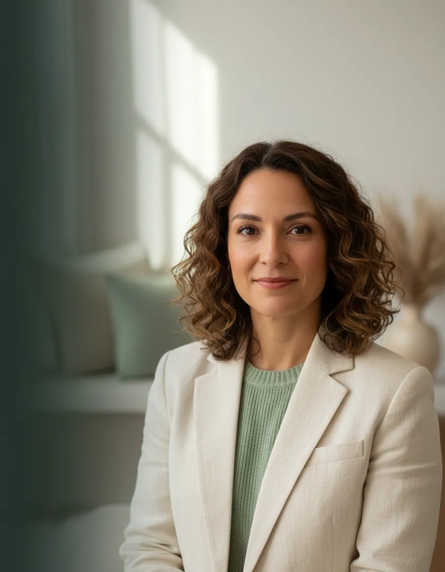 Professional health coaching founder portrait