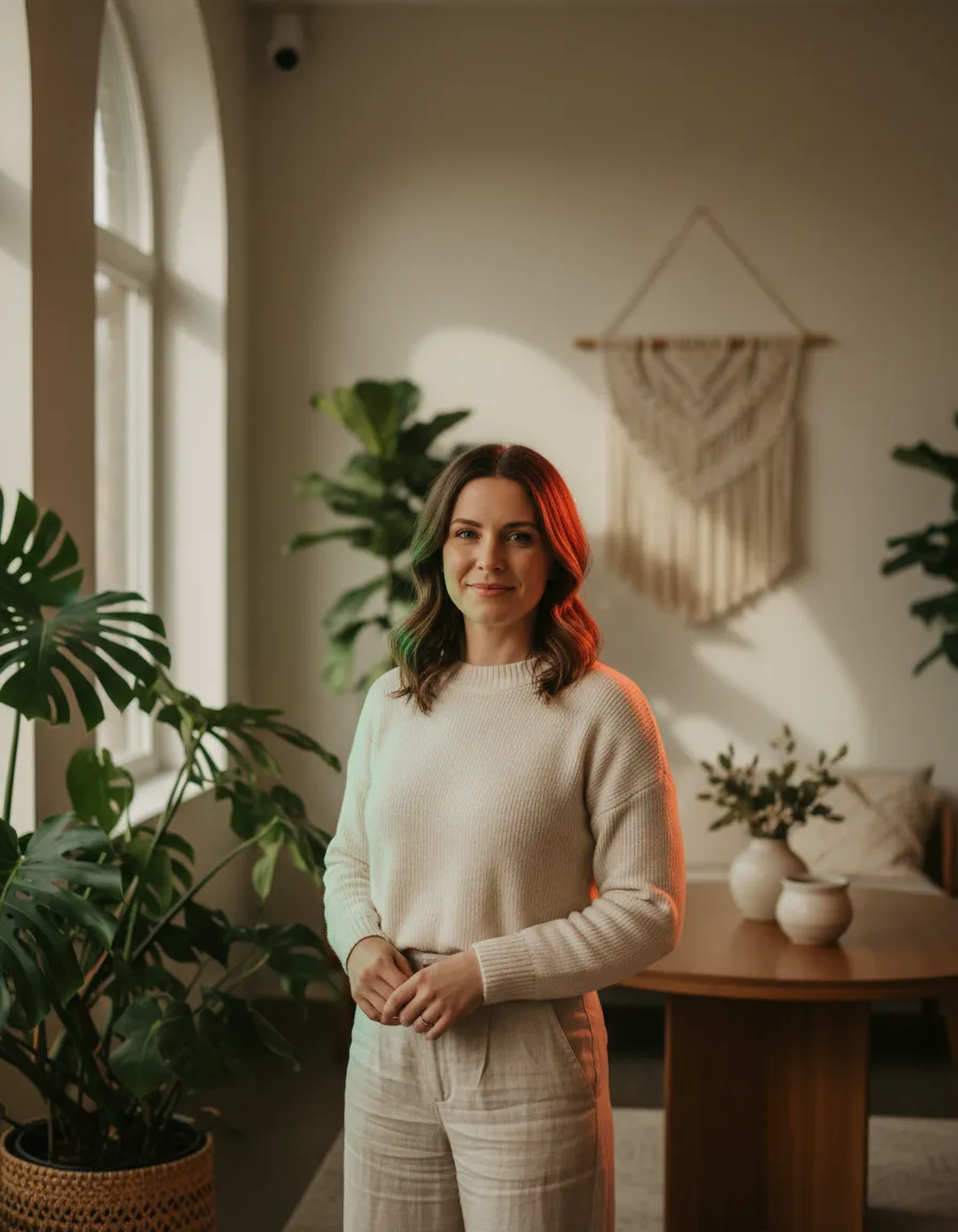 Professional coaching wellness portrait