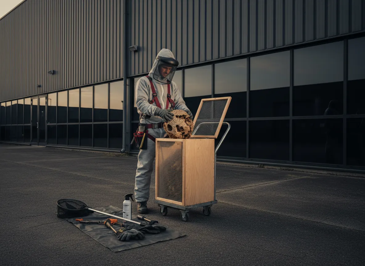 Professional safe wasp nest removal and humane bee relocation