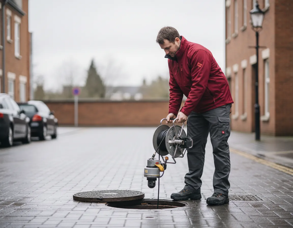 CCTV drain survey equipment inspecting pipework for rodent entry points