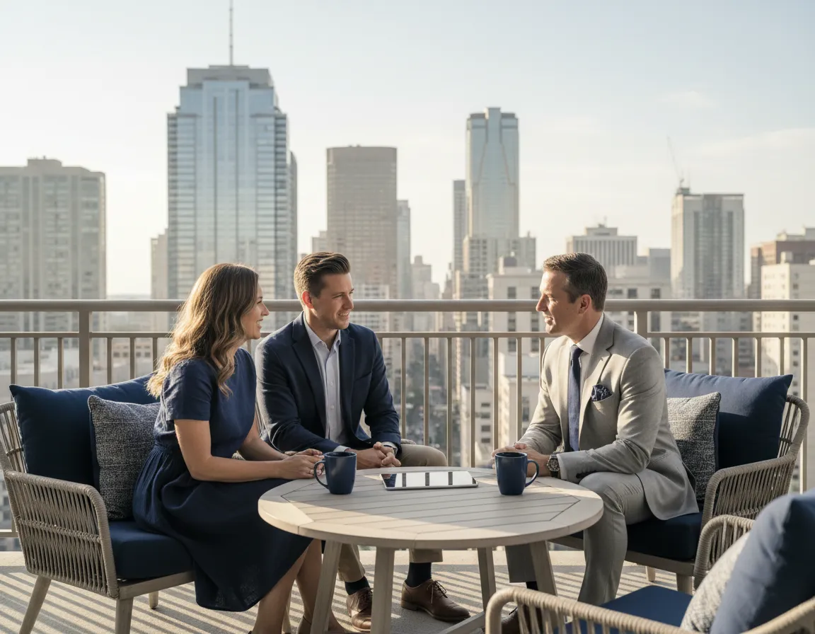 Couple planning their financial future with an advisor