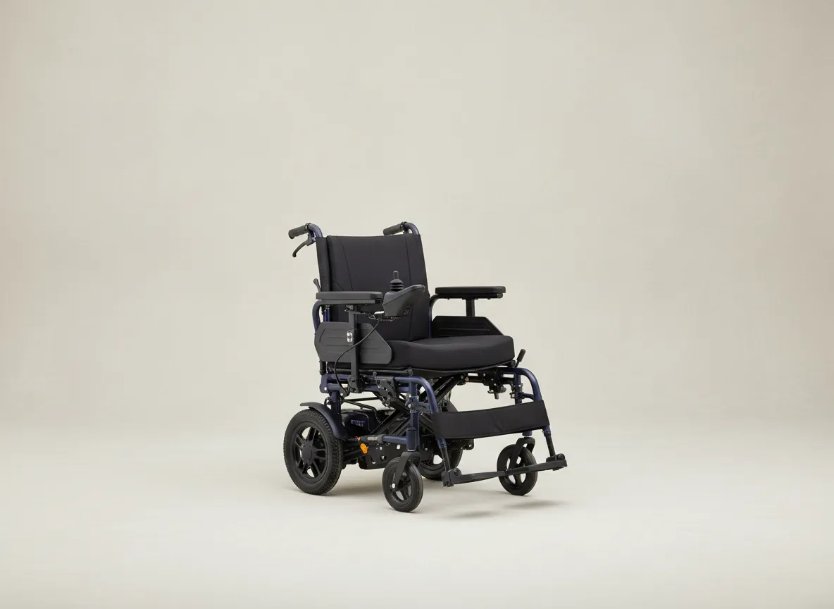 Compact electric wheelchair