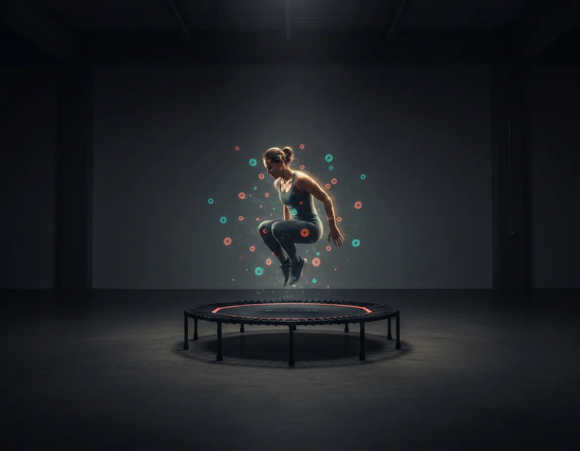 Diagram showing G-Force effect on cells during rebounding