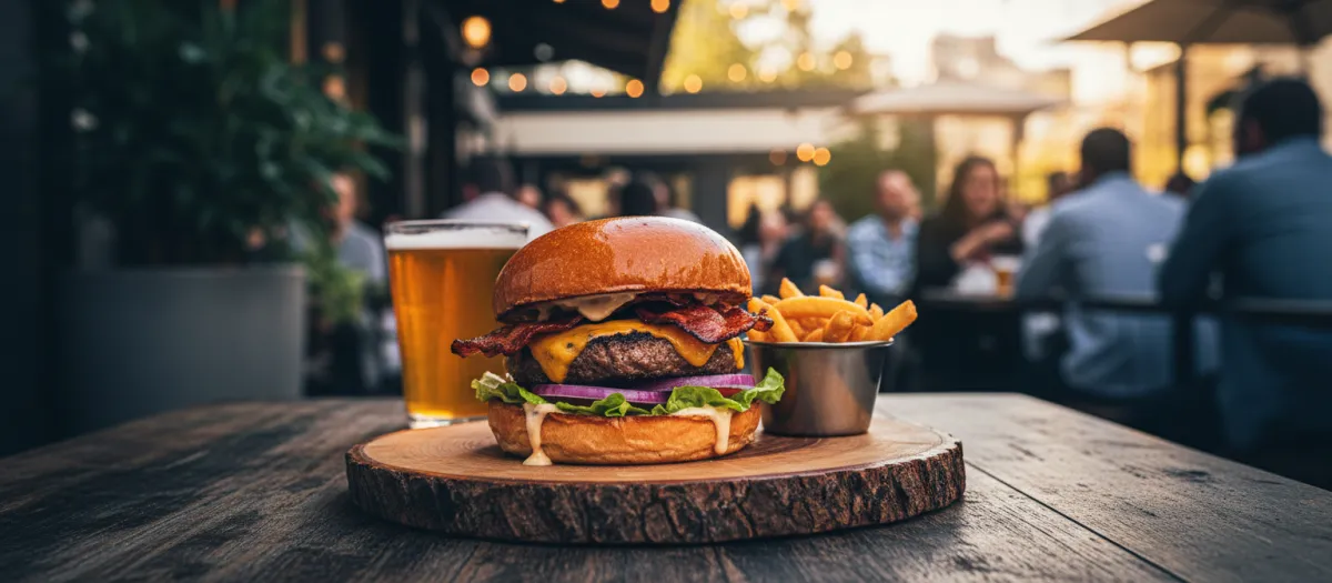 Casual dining restaurant and burgers