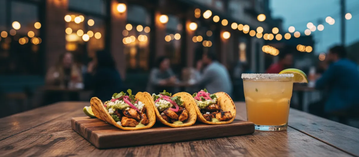 Tacos and margaritas