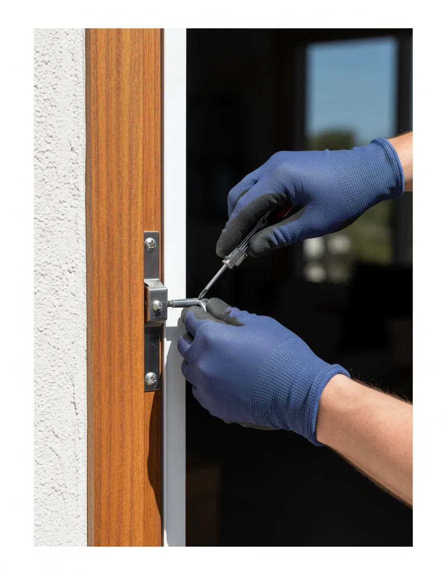 A smooth sliding screen door