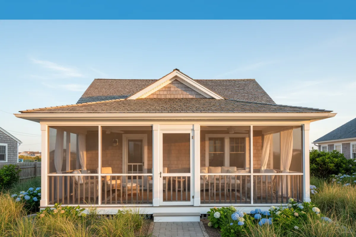 Porch screen repair in Rehoboth Beach, Delaware