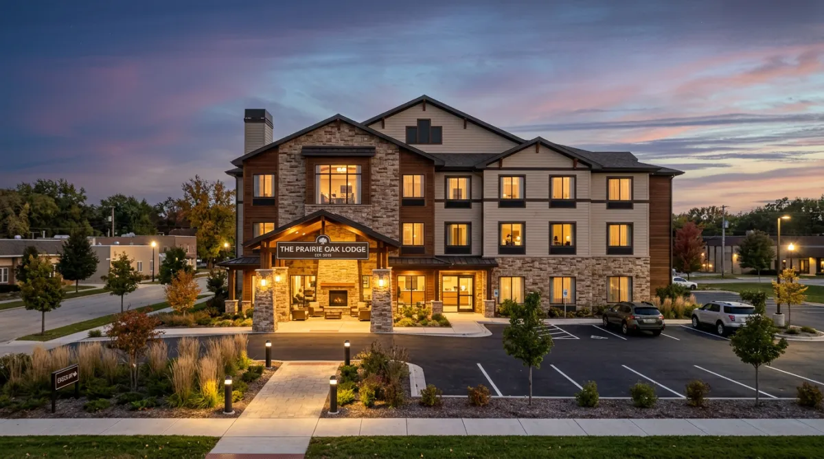 Corporate campus capital improvement and modern architectural renovation