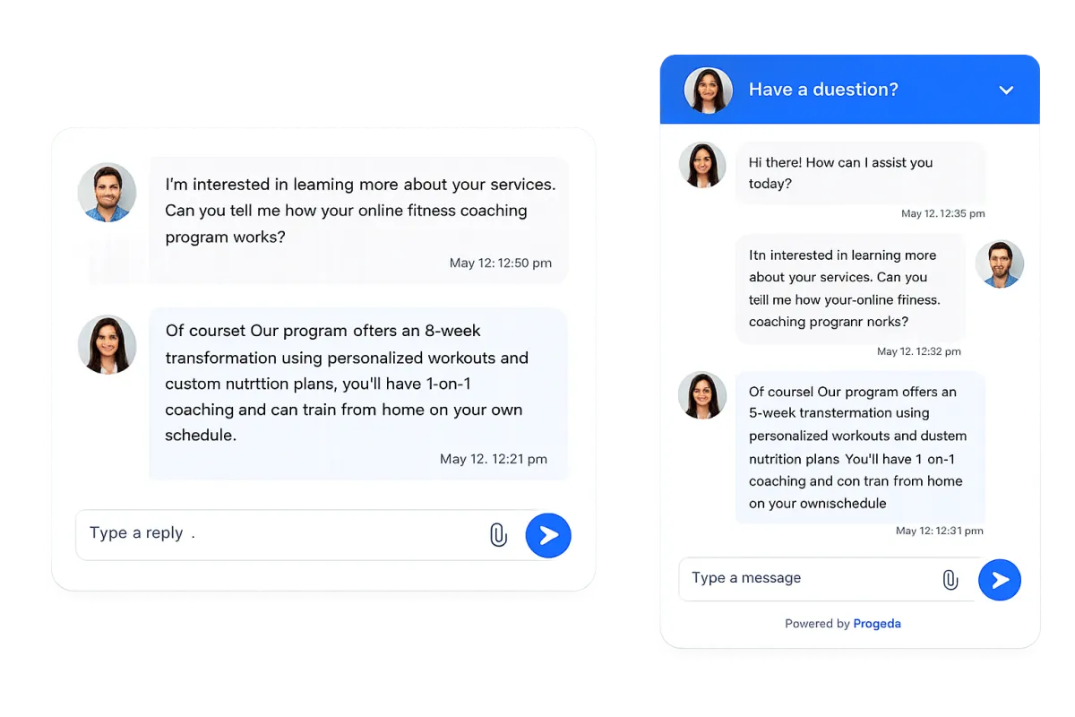 AI-Powered Chatbot mock-up