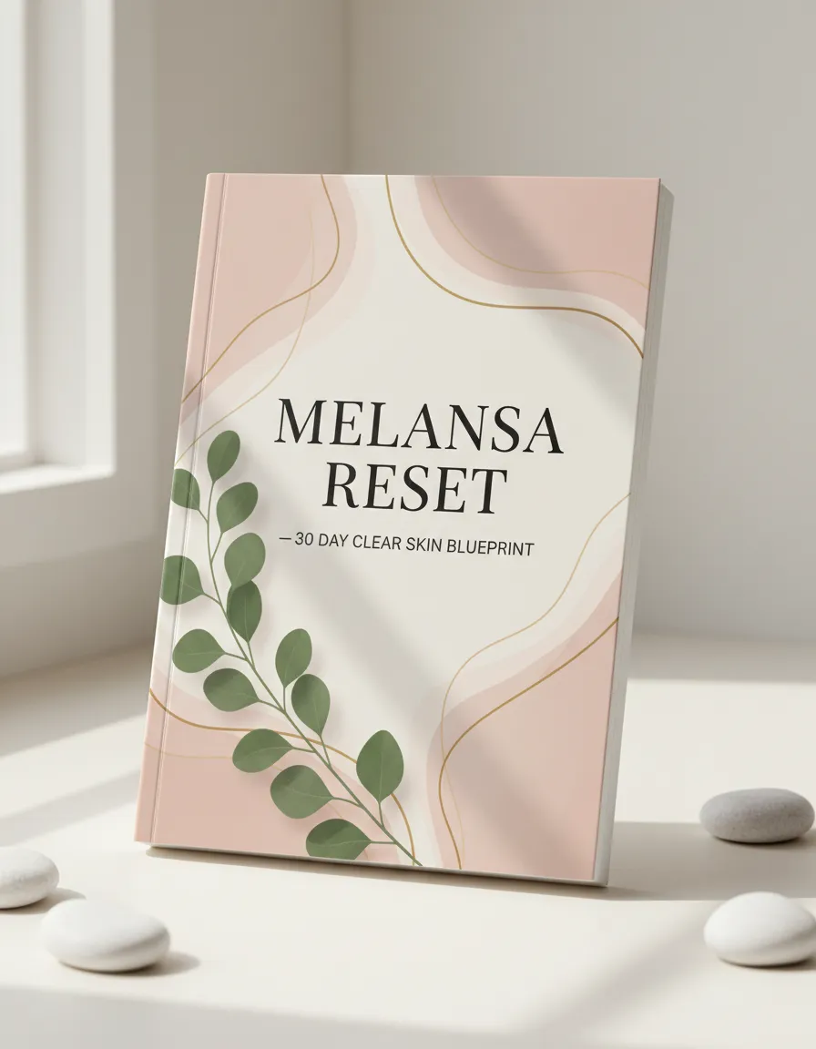 Melasma Reset 30 Day Clear Skin Blueprint ebook cover mockup