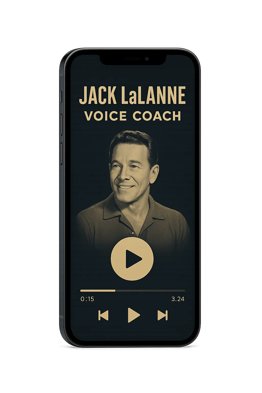 Jack LaLanne Voice Coach App Interface