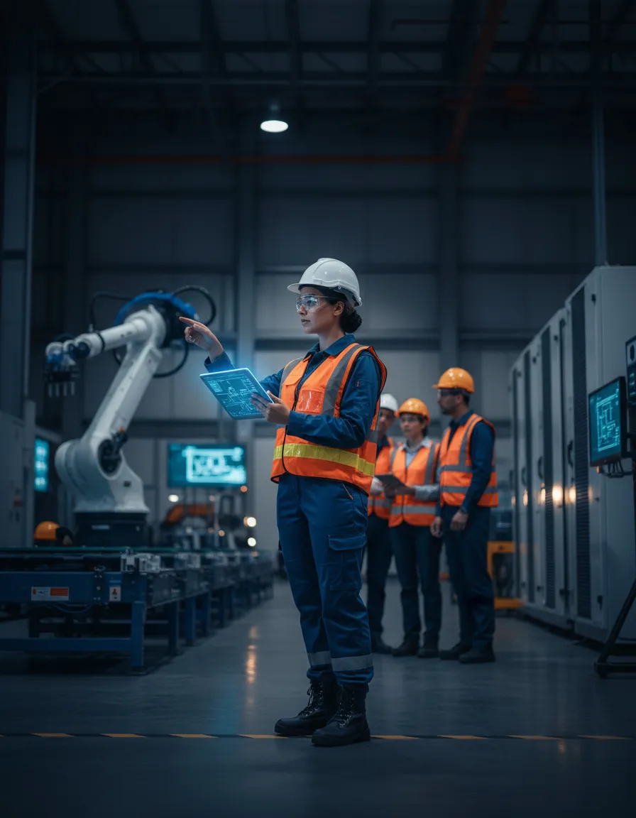 Professional overseeing offshore logistics operations