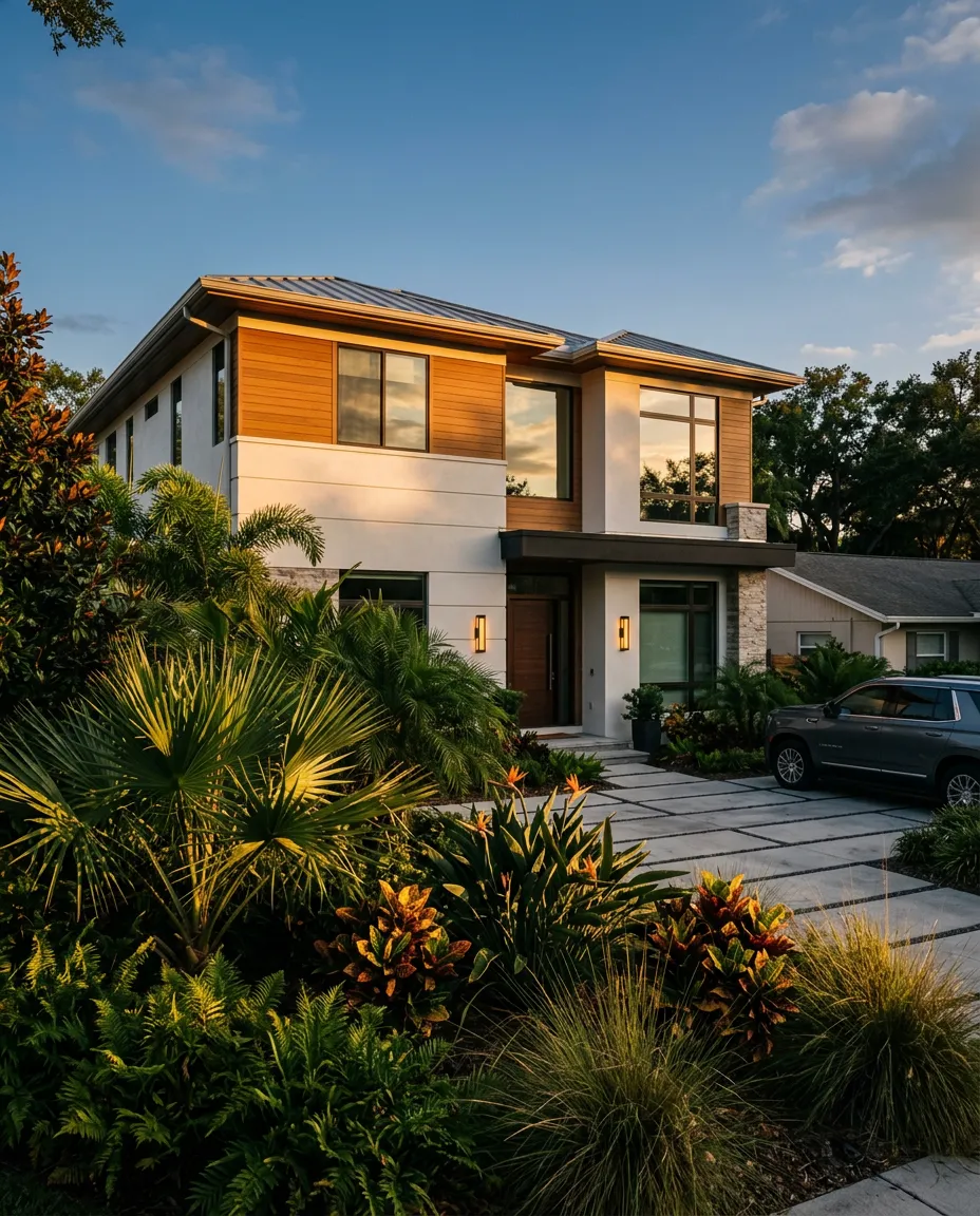 Modern Central Florida residential property in Oviedo serviced by licensed master electricians