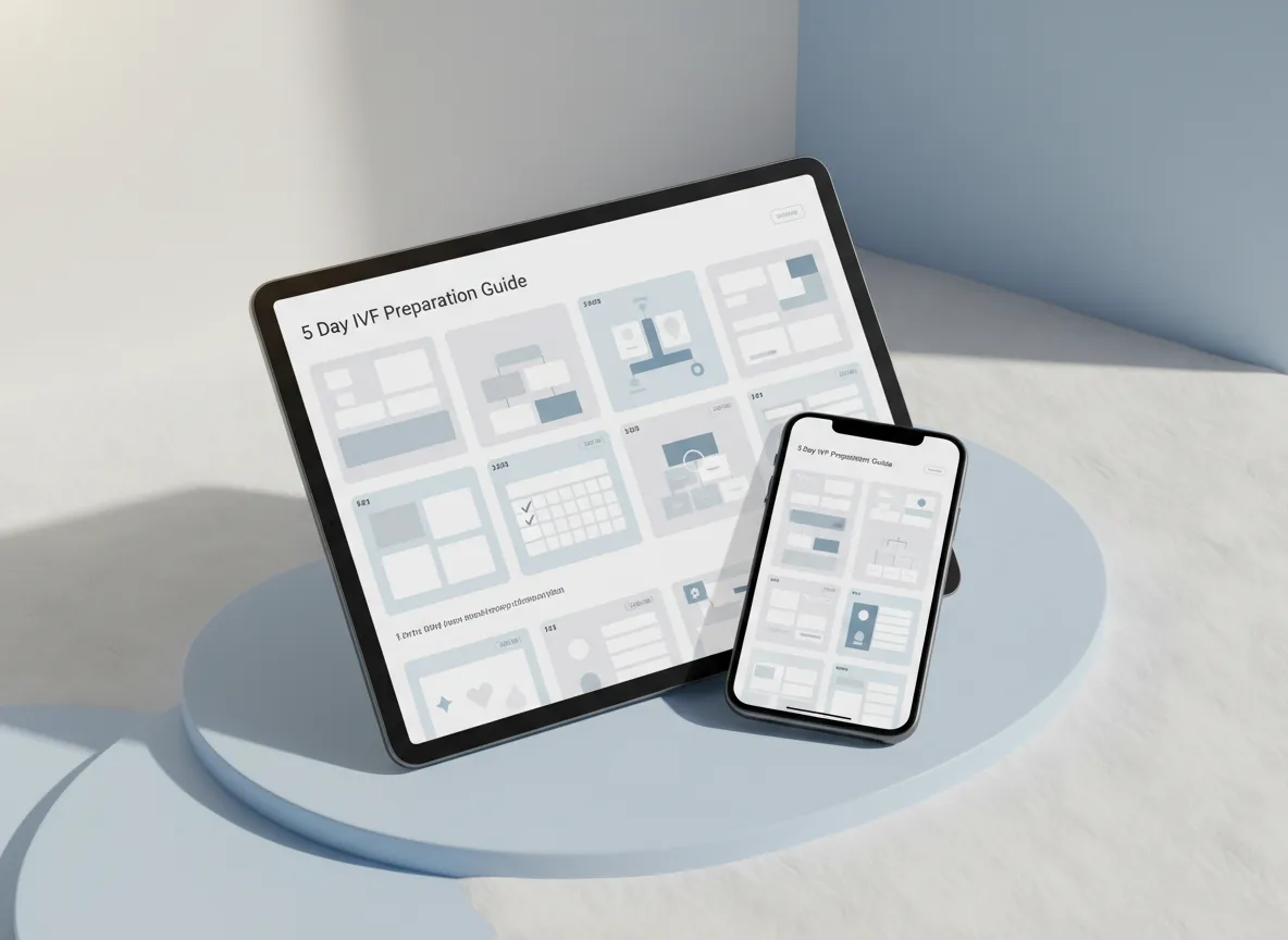 5 Day IVF Prep digital guide cover