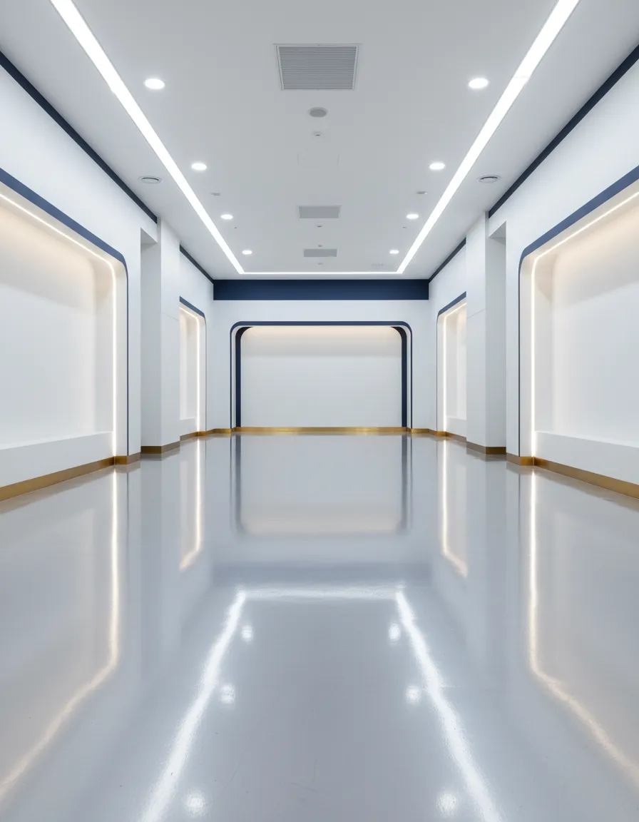 Marknomor industrial floor finish system in application
