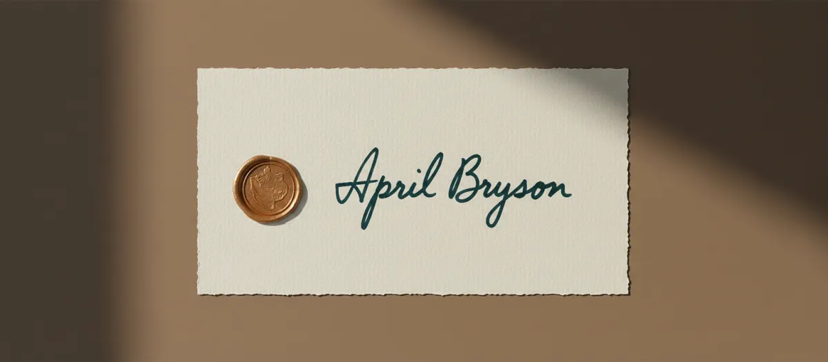 April Stephens Bryson Signature
