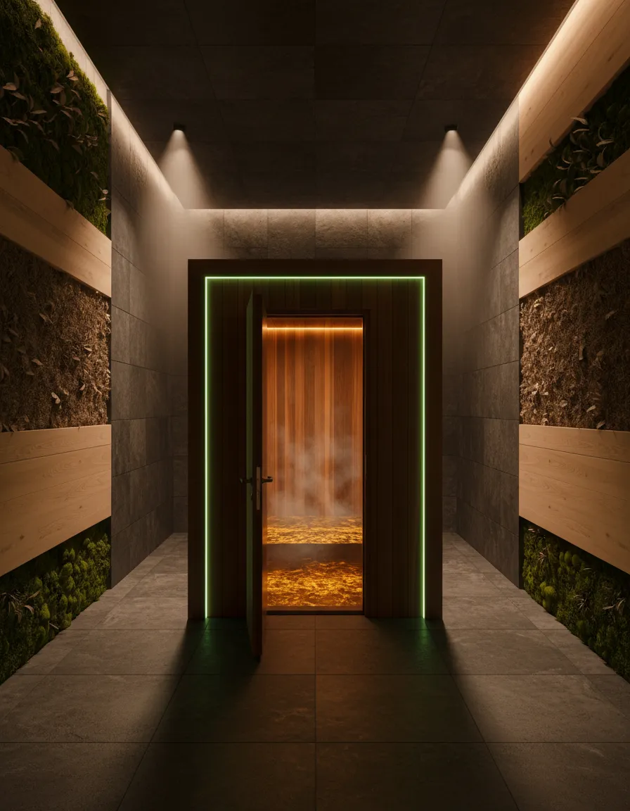 Sensory-deprivation float tank room at Cedar Creek spa