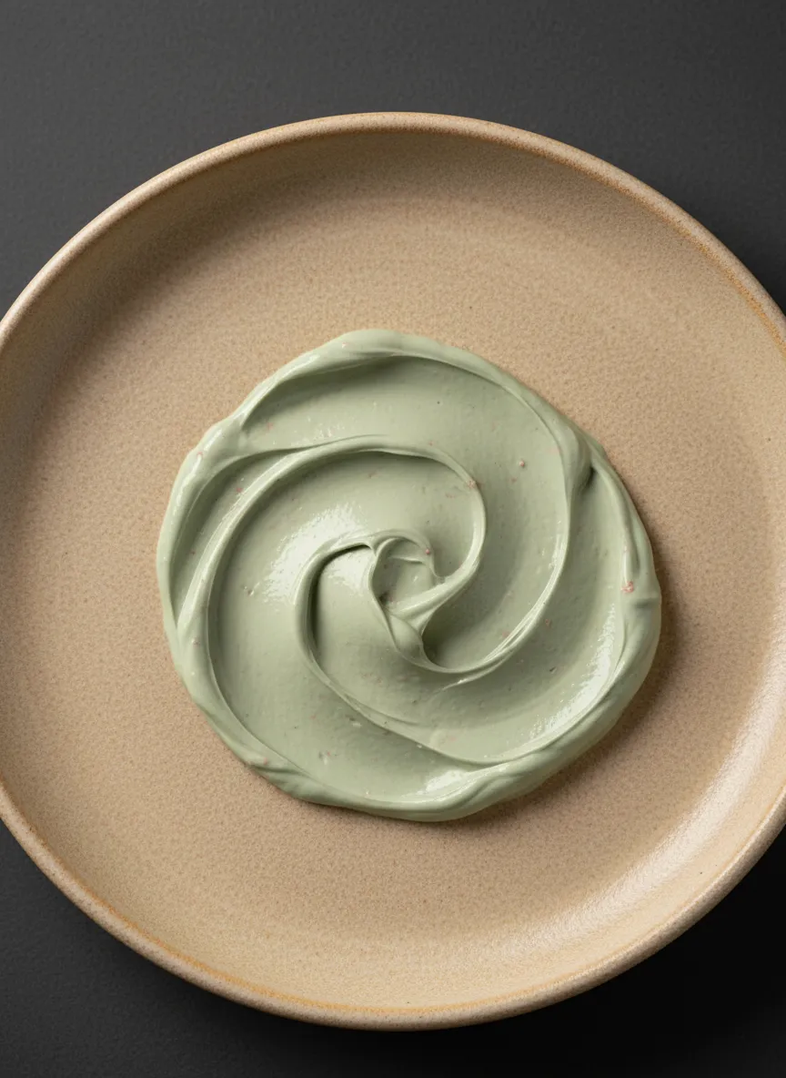 Close-up macro imagery of natural skincare textures