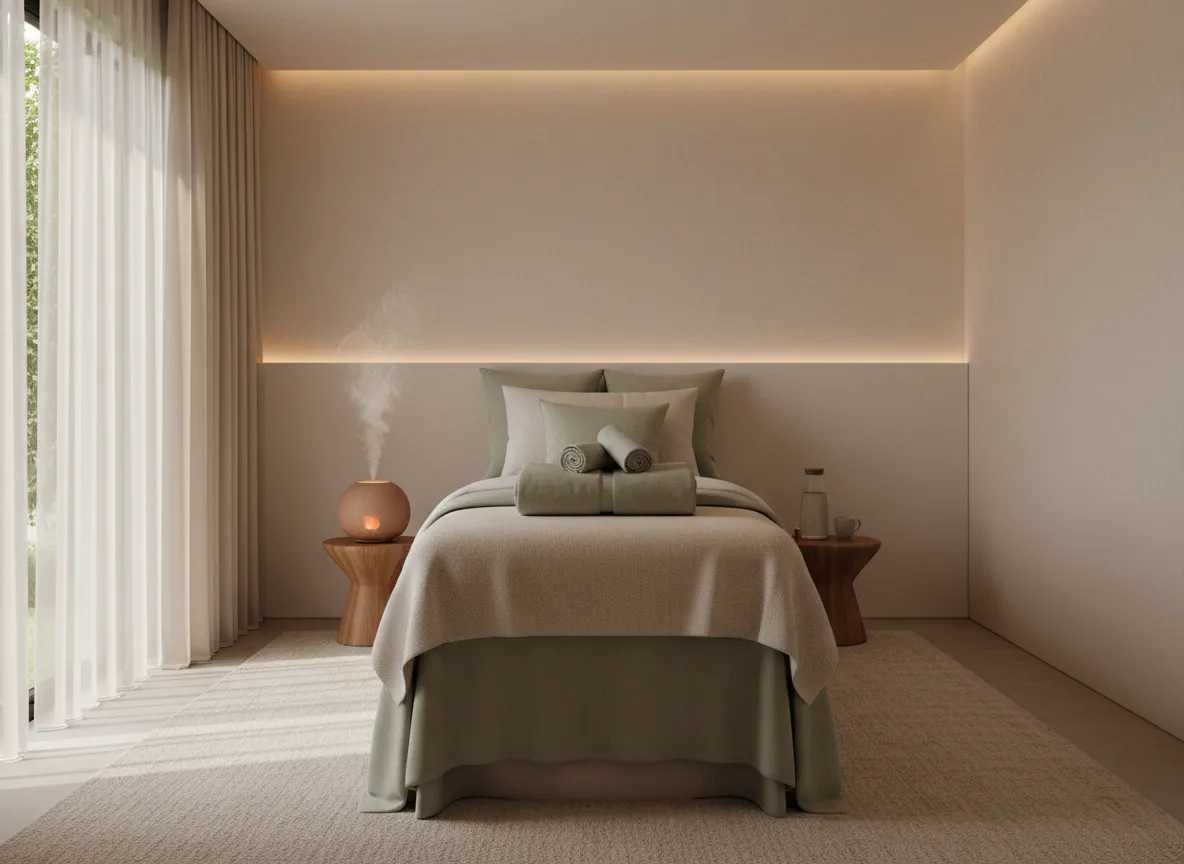 Quiet therapy room at Cedar Creek Massage & Wellness