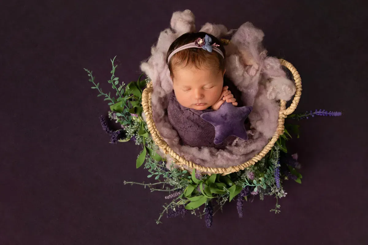 Sitter session baby portrait